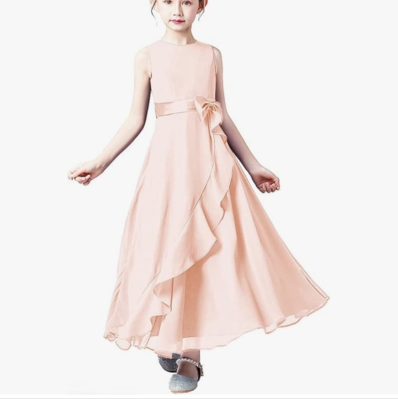 NEW Girls size 14 Pink Dress Wedding * - Picture 5 of 6